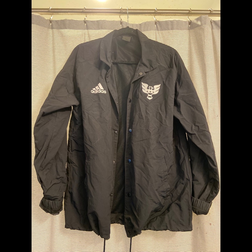 Embroidered logo Adidas Mesh Lined track jacket